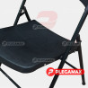 Silla plegable de plastico Jardin Polonia negro
