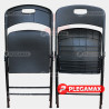  Silla plegable de plastico Jardin Polonia negro