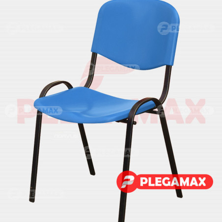 Silla de visita ISO de plastico azul Silla de visita ISO de plastico azul