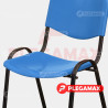  Silla de visita ISO de plastico azul