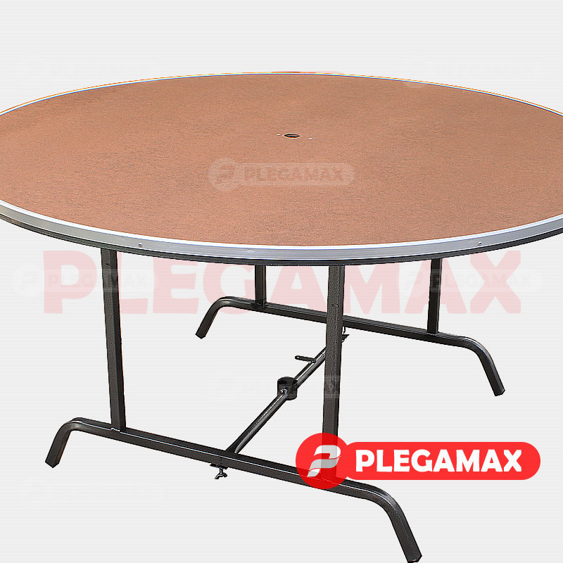 Mesa redonda plegable 150 fibracel para sombrilla