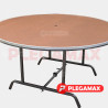 Mesa redonda plegable 150 fibracel para sombrilla