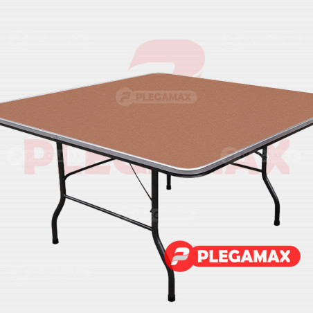 Mesa cuadrada plegable 150x150 fibracel