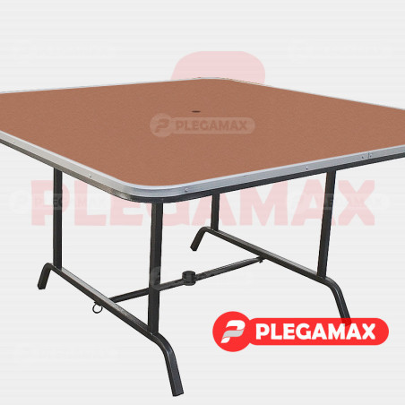 Mesa cuadrada plegable 150x150 fibracel para sombrilla Mesa cuadrada plegable 150x150 fibracel para sombrilla