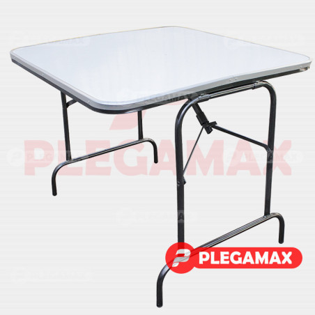 Mesa pastelera cuadrada plegable 90x90 fibra de vidrio Mesa pastelera cuadrada plegable 90x90 fibra de vidrio