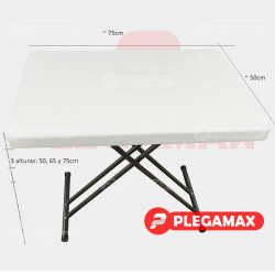  Mesa personal plegable 75x50 plastico inflado