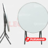  Mesa pastelera redonda plegable 75 fibra de vidrio