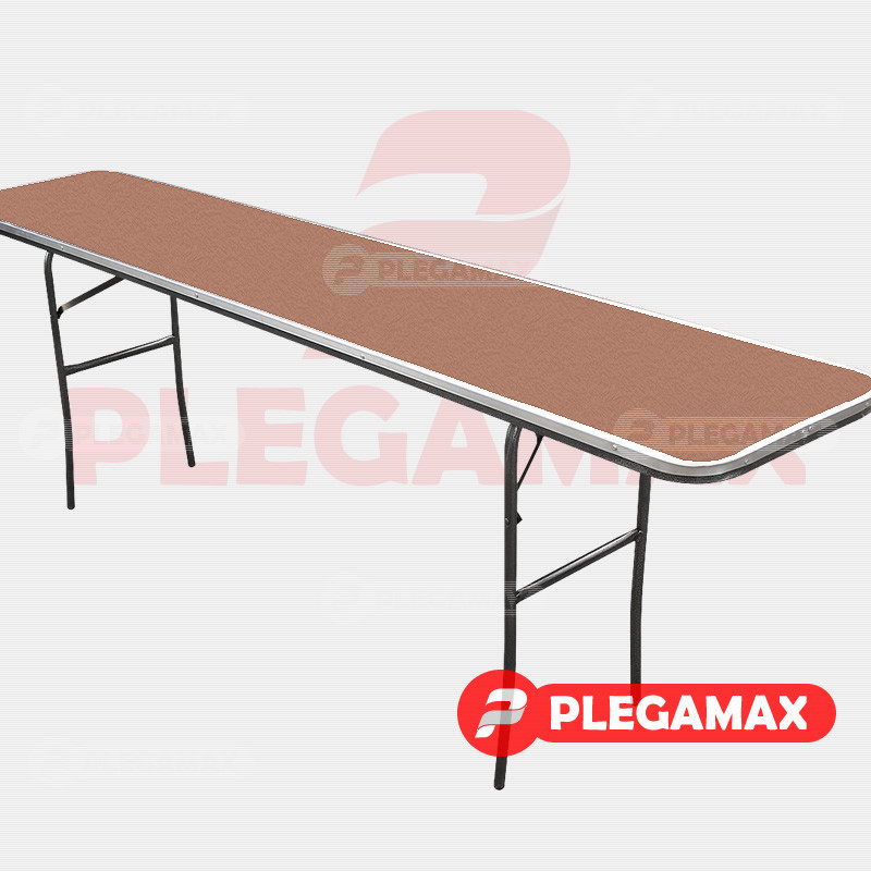 Mesa hotelera rectangular plegable 240x50 fibracel
