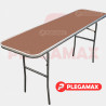 Mesa hotelera rectangular plegable 180x50 fibracel