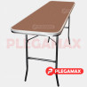 Mesa hotelera rectangular plegable 150x50 fibracel