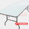  Mesa portafolio rectangular plegable 240x75 fibra de vidrio