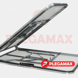  Mesa portafolio rectangular plegable 240x75 fibra de vidrio