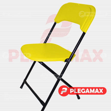 Silla infantil plegable de plastico amarillo Silla infantil plegable de plastico amarillo