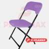 Silla infantil plegable de plastico lila