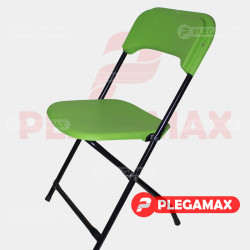 Silla infantil plegable de plastico verde pistache