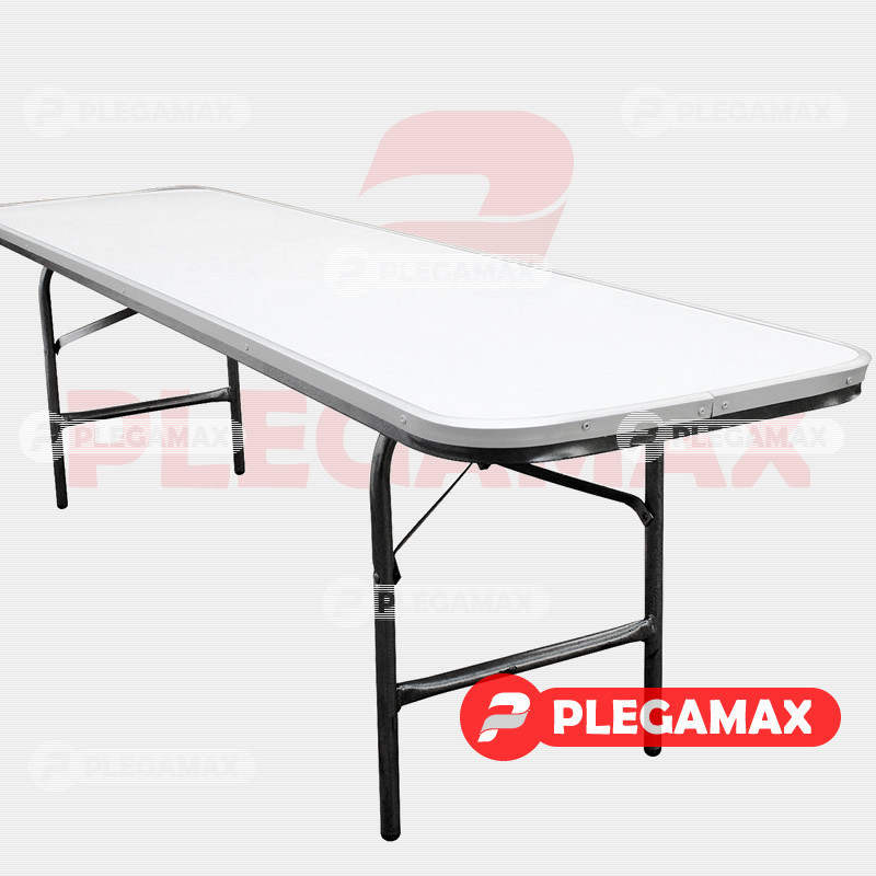 Mesa infantil rectangular plegable 180x50 fibra de vidrio