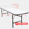 Mesa infantil rectangular plegable 180x50 fibra de vidrio