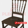  Silla Versalles de plastico chocolate