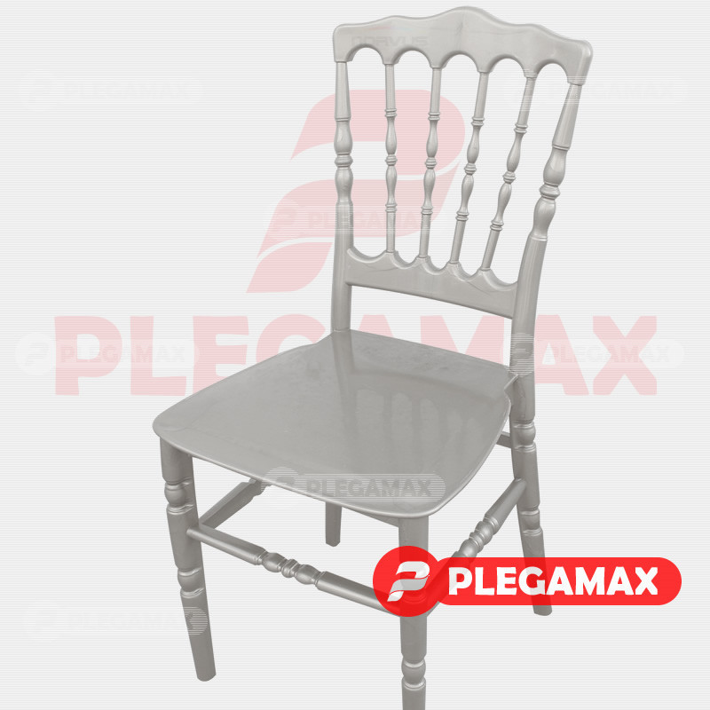Silla Versalles de plastico plata