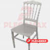 Silla Versalles de plastico plata