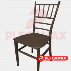 Silla Tifanny de plastico chocolate