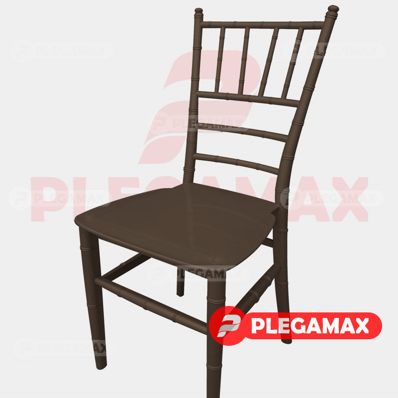 Silla Tifanny de plastico chocolate