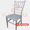 Silla Tifanny de plastico plata