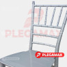  Silla Tifanny de plastico plata