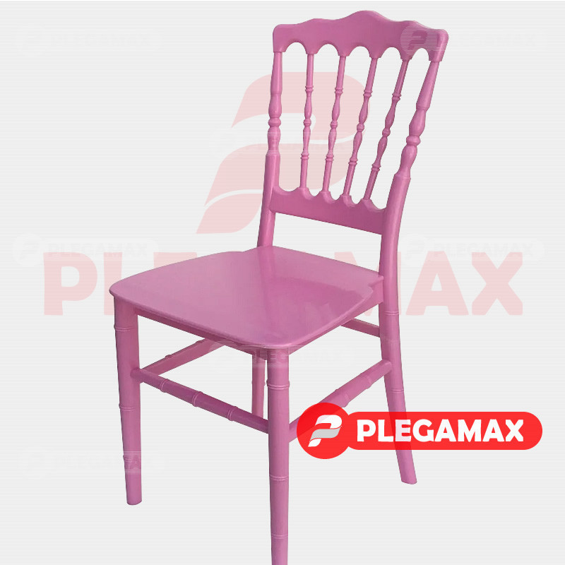 Silla Infantil Versalles de plastico rosa