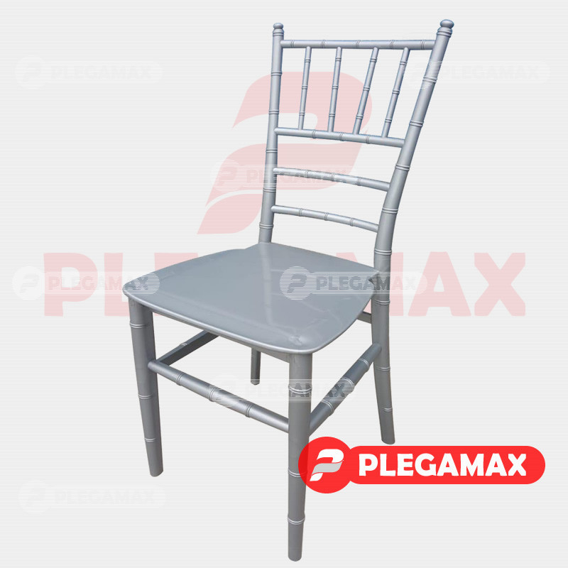 Silla Infantil Tiffany de plastico plata
