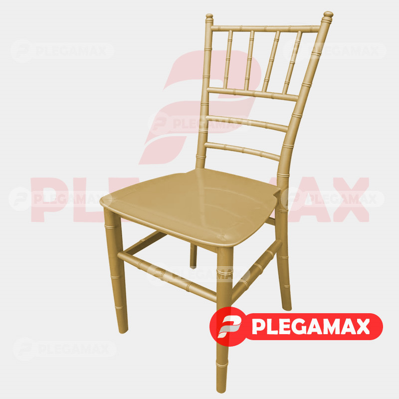 Silla Infantil Tiffany de plastico dorado