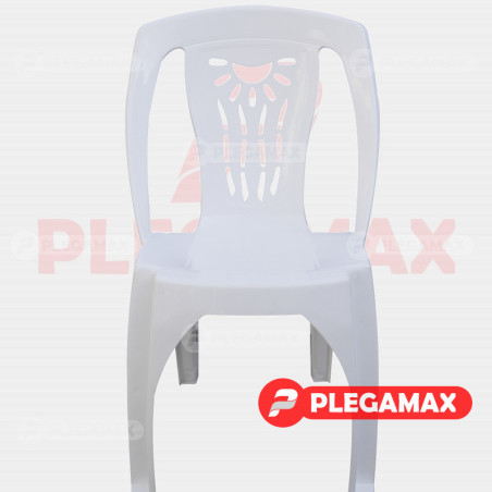 Silla de plastico sin brazos Camila blanco Silla de plastico sin brazos Camila blanco