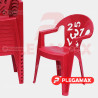 Silla infantil de plastico Numeros rojo