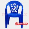 Silla infantil de plastico Numeros azul rey