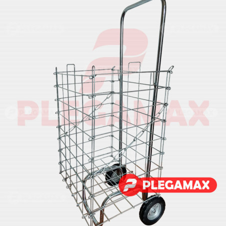 Carrito para mandado plegable galvanizado Carrito para mandado plegable galvanizado